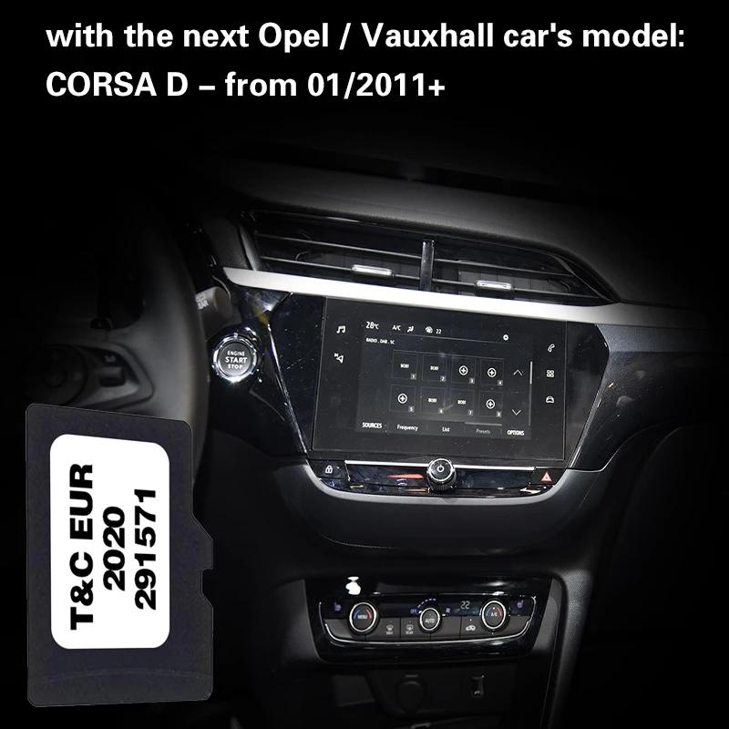 ڵ ̼ TF ī, Opel Touch Connect 2022 CORSA D, 2011 01, , , , GPS ޸ ī忡 , 8GB